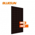 لوحة شمسية Bluesun سوداء عالية الكفاءة PV أحادية 380 وات 380 وات 380 وات 380 وات