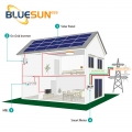 النظام الشمسي الهجين Bluesun 6KW مع بطارية Bankup 6000W نظام العاكس الشمسي المنزل