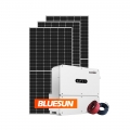 نظام الطاقة الشمسية Bluesun 50kw 50kva 50kw على نظام الألواح الشمسية على الشبكة مع العاكس الشمسي ثلاثي الأطوار
