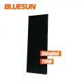 Bluesun Shingled Halfcell 100W 110W All Black لوحة شمسية سوداء 110 وات ألواح شمسية أحادية السليكون