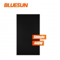 Bluesun Eu Stock Shingled لوحة شمسية سوداء كاملة 440W لوحة شمسية
