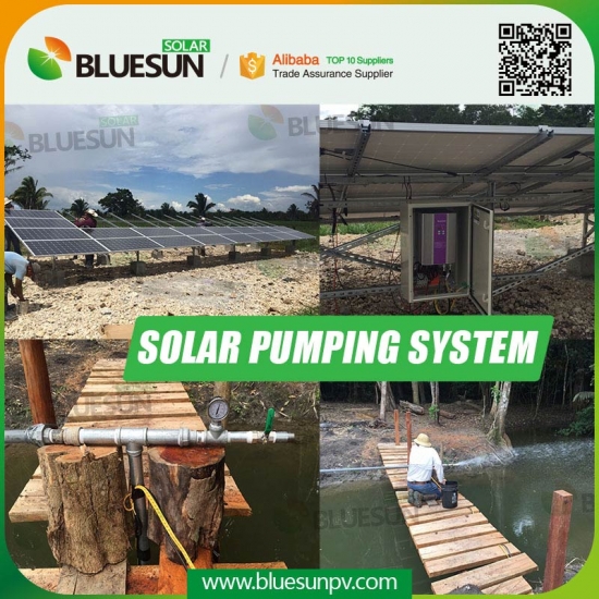 solar power submersible water pump irrigation system