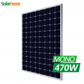 Bluesun عالية الكفاءة 96 خلية 470 واط لوحة شمسية واحدة لنظام الطاقة الشمسية