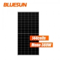 Bluesun الساخن بيع لوحة شمسية نصف خلية 370 واط 380 واط 390 واط لوحة شمسية 144 خلية لوحة شمسية