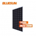 Bluesun حار بيع الألواح الشمسية أحادية bifacial 380 واط 390 واط 400 واط سعر الألواح الشمسية
