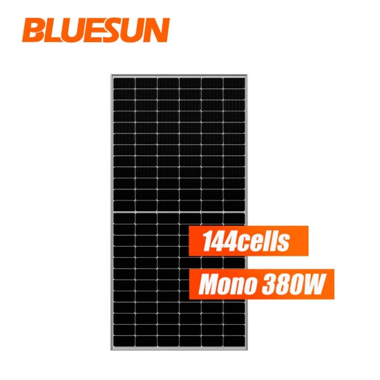 Bluesun glass perc half solar cell solar panel 380w solar panel for home use