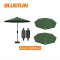 Bluesun في الهواء الطلق Warmart تعمل بالطاقة الشمسية مظلة Cardless Parasol String Lights مظلة أضواء شمسية للشاطئ