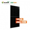 BLUESUN حار بيع الألواح الشمسية الكهروضوئية 410 واط لوحة شمسية أحادية 144 خلية نصفية 410 واط في المئة سعر الألواح الشمسية