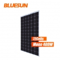 Bluesun 30 سنة الضمان bifacial الألواح الشمسية أحادية 380w 390w 400w 72cells وحدة الطاقة الشمسية