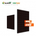 بلوزن أوروبا لوحة شمسية خالية من الضرائب 320 وات لوحة شمسية من السيليكون الأسود أحادية اللون بالكامل