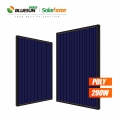 Bluesun PV مزود 60 خلية 290Wp لوحة شمسية سوداء كاملة من السيليكون الكريستالات الوحدة الشمسية 290 وات 290 واط