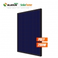 Bluesun PV مزود 60 خلية 290Wp لوحة شمسية سوداء كاملة من السيليكون الكريستالات الوحدة الشمسية 290 وات 290 واط