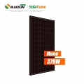 Bluesun لوحة شمسية أحادي البلورية إطار أسود كامل 370 وات 370 وات 370 وات وحدة PV