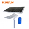 Bluesun Easy Install 50Watt 80W 100W Solar Street Light Solar LED Light مع بطارية احتياطية
