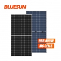 Bluesun الشمسية نصف خلية أحادية الشمسية ثنائية الوجه وحدة 455Watt Painel الشمسية 455W 450Watt لوحة شمسية ثنائية الوجه