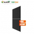 الألواح الشمسية Bluesun Bifacial 435W 440W 455W زجاج مزدوج PV وحدة 435 واط لوحة طاقة شمسية أحادية