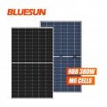 Bluesun 166mm Bifacial Perc الوحدة الكهروضوئية 380 واط 380 واط 380 واط في المئة لوحة شمسية أحادية الخلية الكهروضوئية نصف الخلية