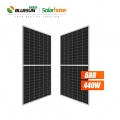 Bluesun وحدة الطاقة الشمسية عالية الكفاءة 144 خلية نصف قطع لوحة شمسية 440 واط 440 واط الأسود PV وحدة 440Wp لوحات سولاريس