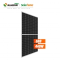 Bluesun وحدة الطاقة الشمسية عالية الكفاءة 144 خلية نصف قطع لوحة شمسية 440 واط 440 واط الأسود PV وحدة 440Wp لوحات سولاريس
