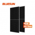 Bluesun MBB Tech 405 واط نصف خلية زجاج أحادي الوجه بيرس 405 واط لوحة شمسية أحادية البلورية وحدة الطاقة الشمسية