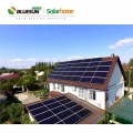 Bluesun Shingled Solar Panels مخزون الاتحاد الأوروبي أسود كامل 410W الألواح الشمسية المتداخلة PV الوحدة النمطية 410Watt