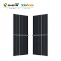 بلوزن 210 مم الخلايا الشمسية 550 وات زجاج مزدوج الألواح الشمسية 550 وات ثنائية الوجه نصف خلية الكهروضوئية أحادية الألواح الشمسية 210 مم لوحة ثنائية الطاقة الشمسية
