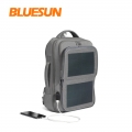 حقيبة ظهر Bluesun 2021 تعمل بالطاقة الشمسية حقيبة ظهر ذكية للأماكن الخارجية ببطارية تعمل بالطاقة الشمسية مزودة بمنفذ شحن USB