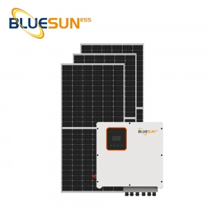 Home use hot sale hybrid 6KW solar pv system backup with batteries