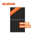 مخزون الاتحاد الأوروبي من Bluesun لوحة شمسية أحادية الوجه 166 مم بإطار أسود 375 وات