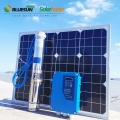 مضخة تجمع المياه بالطاقة الشمسية DC 1HP 750W 72V مضخات مياه غاطسة بئر عميق للري الزراعي