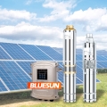 Bluesun 1500W 2HP 3HP مضخة مياه بالطاقة الشمسية 48V بئر عميق DC نظام المضخة الشمسية للزراعة