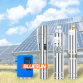 مضخة تجمع المياه بالطاقة الشمسية DC 1HP 750W 72V مضخات مياه غاطسة بئر عميق للري الزراعي