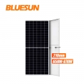 Bluesun عالية الطاقة 210 مم 650 واط 660 واط 670 واط لوحة شمسية نصف خلية بيرس لوحة شمسية