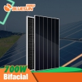 Bluesun الجديدة عالية الكفاءة الألواح الشمسية shingled bifacial N-Type Monocrystalline 700 واط الألواح الشمسية
