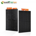 440W لوحة شمسية Topcon All Black للاستخدام التجاري المنزلي