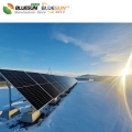 Bluesun TOPCON ثنائي الوجه للطاقة الشمسية 600 واط لوحة نصف خلية 600 واط وحدة الطاقة الشمسية الكهروضوئية
    