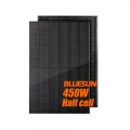 Bluesun EU Stock Topcon لوحة شمسية سوداء بقدرة 450 وات للاستخدام التجاري المنزلي