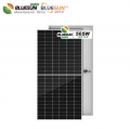 Bluesun أحادية البلورية للطاقة الشمسية 565 واط لوحة نصف خلية 565 واط وحدة الطاقة الشمسية الكهروضوئية
    