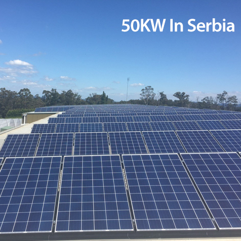 50kw على الشبكة الشمسية النظام في صربيا