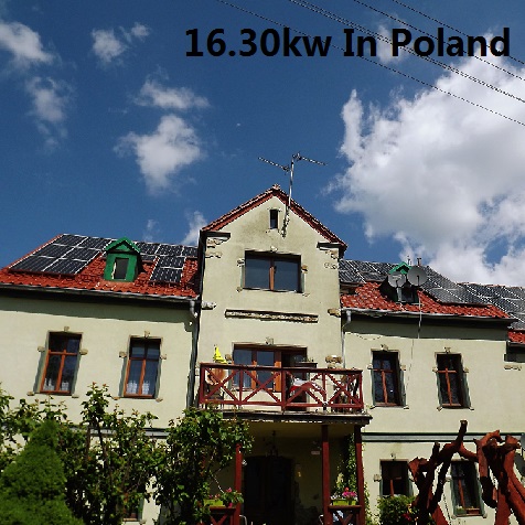 Bluesun 16.30 KW السكنية الشمسي في بولندا