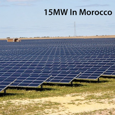محطة طاقة شمسية بقدرة 15 ميجاوات في المغرب