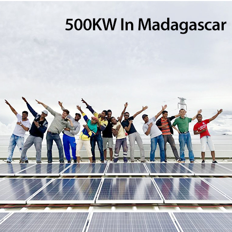 500kw خارج الشبكة الشمسية النظام في مدغشقر