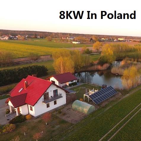 Bluesun 8KW النظام الشمسي في بولندا