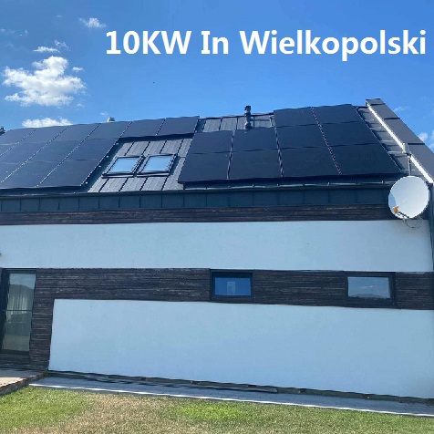 Bluesun 10KW Rooftop Shingled PV مشاريع في Wielkopolski