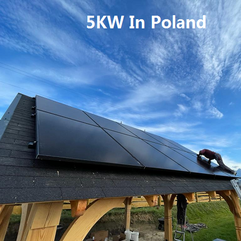 نظام الطاقة الشمسية السكنية Bluesun 5KW في بولندا