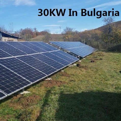  Bluesun 30 كيلو وات النظام الشمسي في بلغاريا